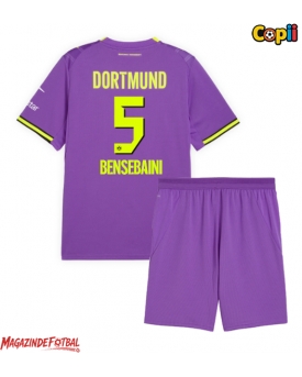 Borussia Dortmund Ramy Bensebaini #5 Echipament de Fotbal Replică 2026-27 Copii Treilea (+ Șorturi)